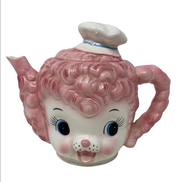 Lefton Other Rare Lefton Pink Poodle Chef Teapot Ceramic Poshmark